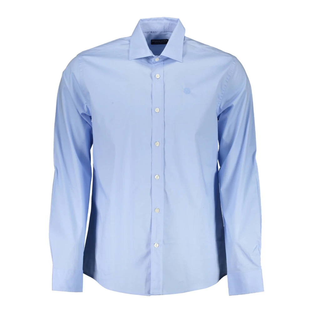 North Sails Classic Poplin Shirt Long Sleeve - Male - Casual Shirts - Blue - S - Shirts - Image 3