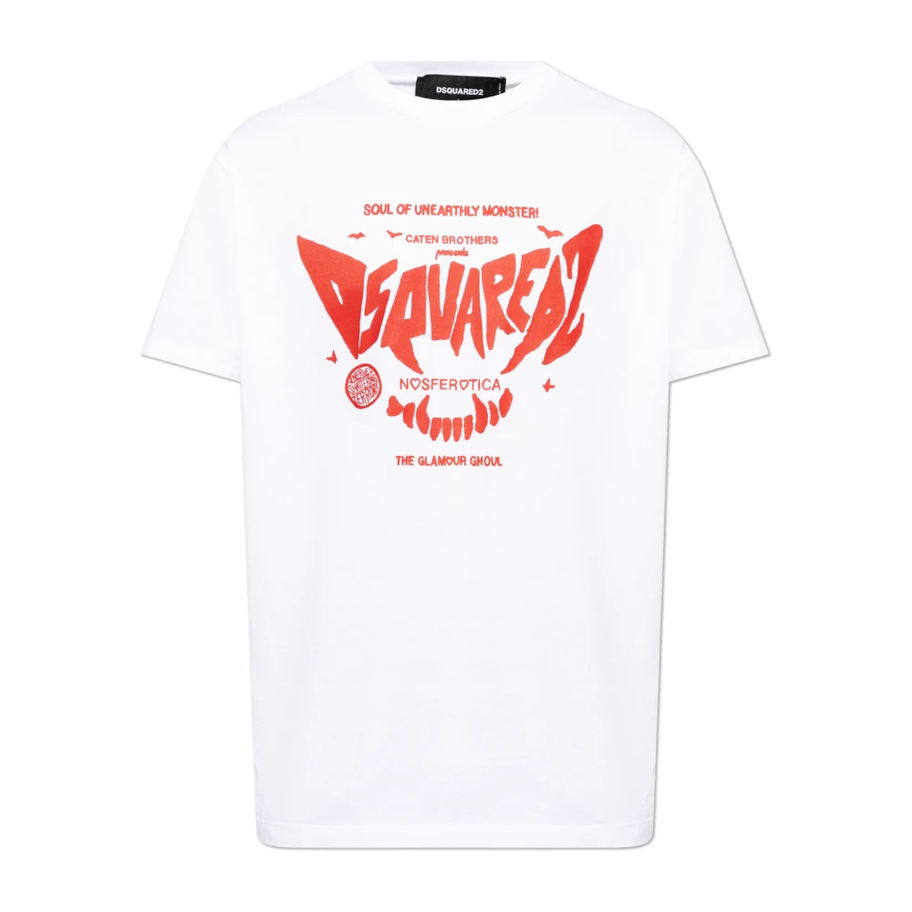 Dsquared2 Men's White T-Shirts,, T-Shirt With Logo 3XL