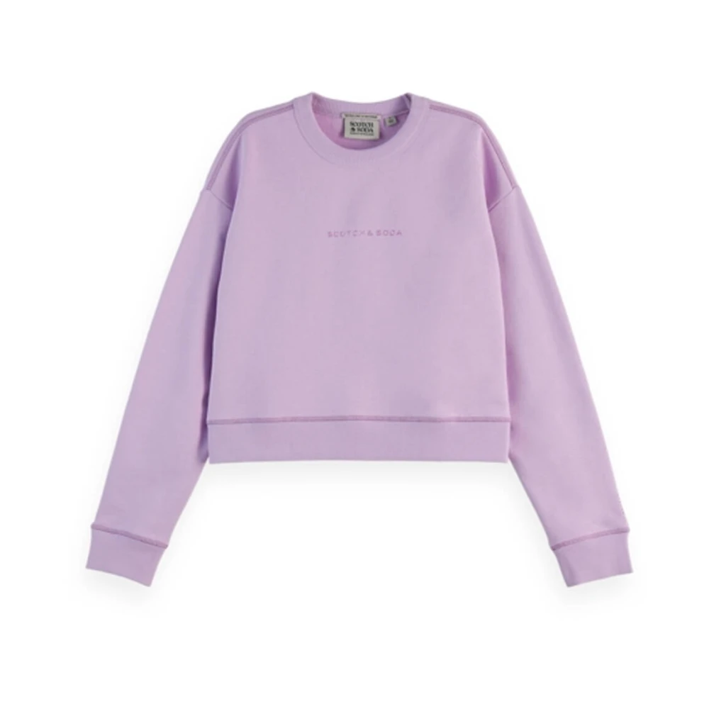 Scotch & Soda Ruimvallende Sweatshirt Purple Dames