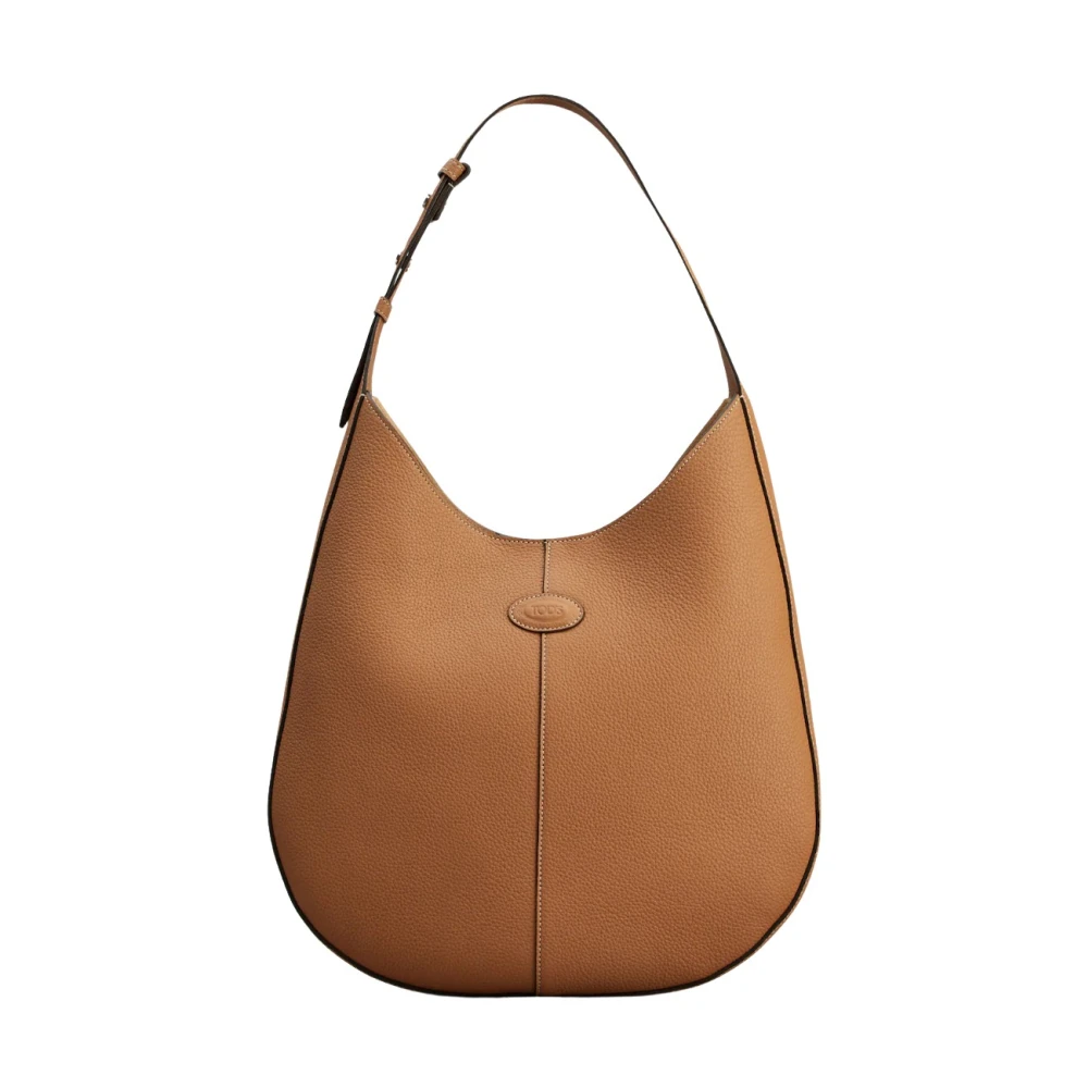 TOD'S Tijdloze Di Bag Hobo in Klein Leer Brown Dames