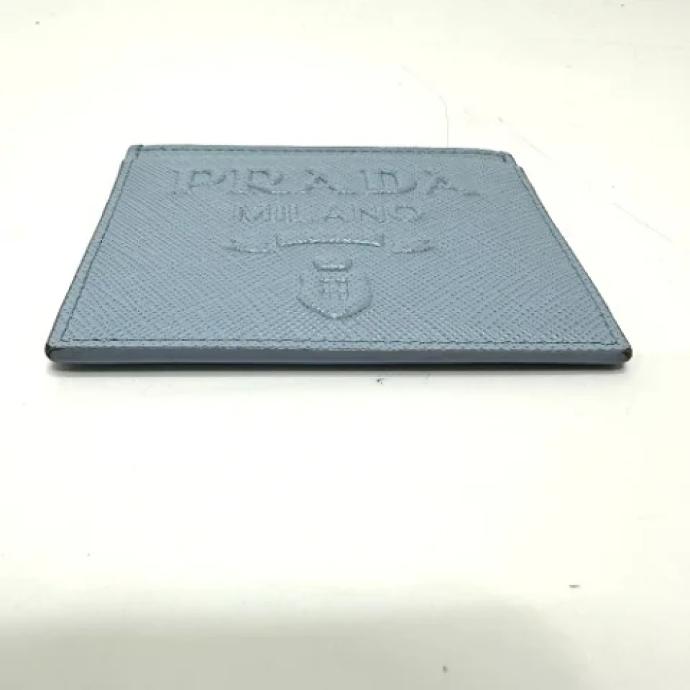 Prada Vintage Pre-owned Leather wallets Blue Dames