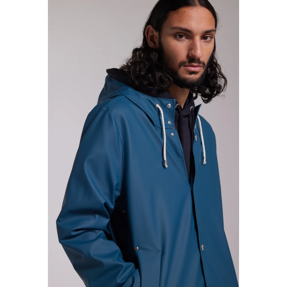 Stutterheim Ultra-Lichte Waterdichte Regenjas Blue Heren