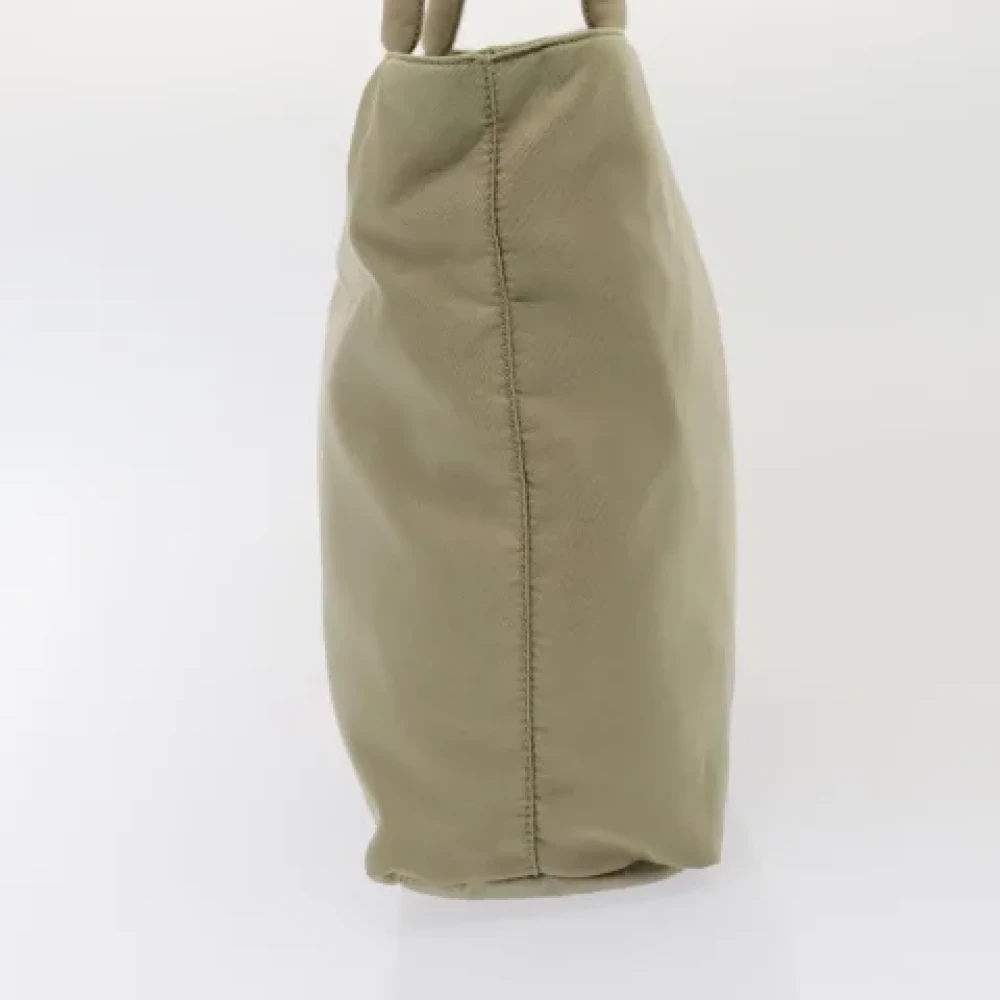 Prada Vintage Pre-owned Fabric prada-bags Beige Dames