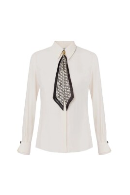 chemise-avec-imprime-geometrique-et-echarpe