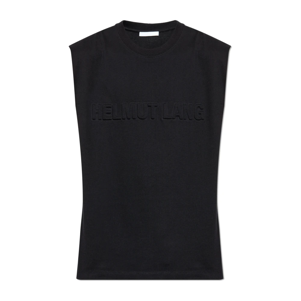 Helmut Lang T-shirt met logo Black Heren