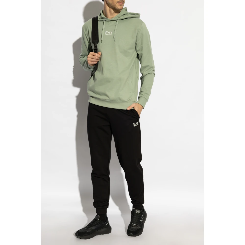 Emporio Armani EA7 Compleet: sweatshirt en sweatpants Green Heren