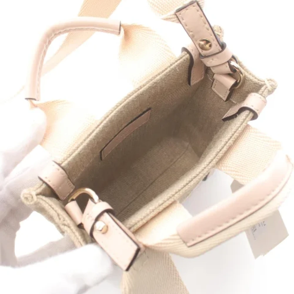Chloé Pre-owned Canvas handbags Beige Dames