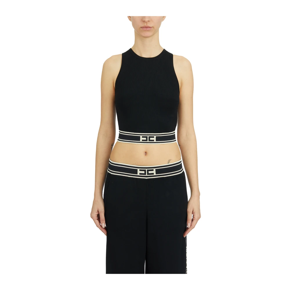 Tops > Sleeveless Tops - - Elisabetta Franchi - Modalova