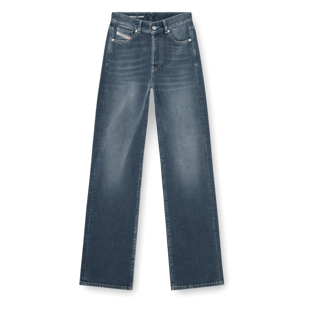 Diesel 1971 D‑Sent 007Ei - Female - Straight Fit Jeans - Blue - W27 L32 - Jeans