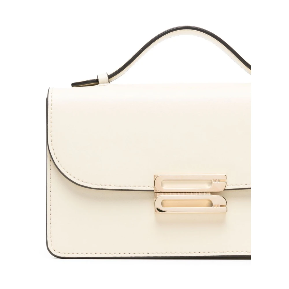 Victoria Beckham Beige Foldover Top Schoudertas Beige Dames