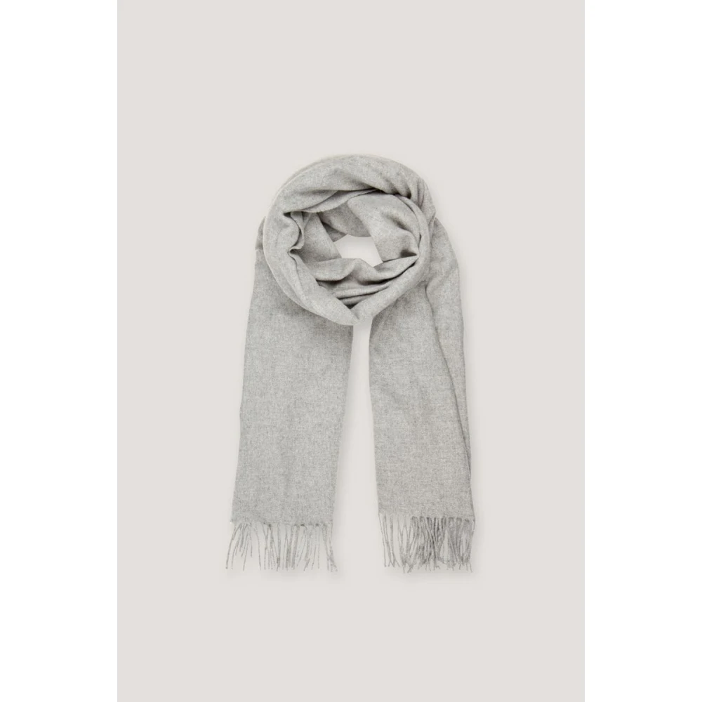 Samsøe Grijze Gebreide Sjaal Gray Heren