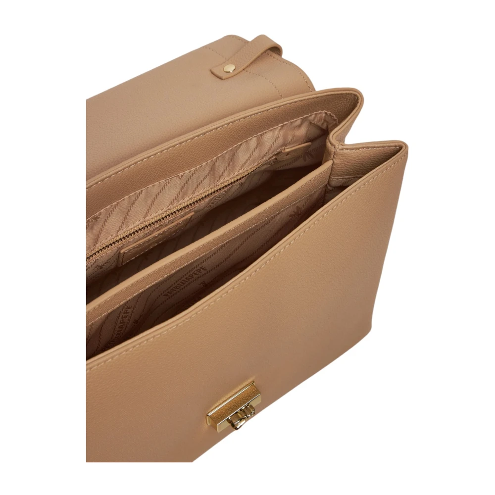 PATRIZIA PEPE Stijlvolle Leren Tas voor Vrouwen Beige Dames