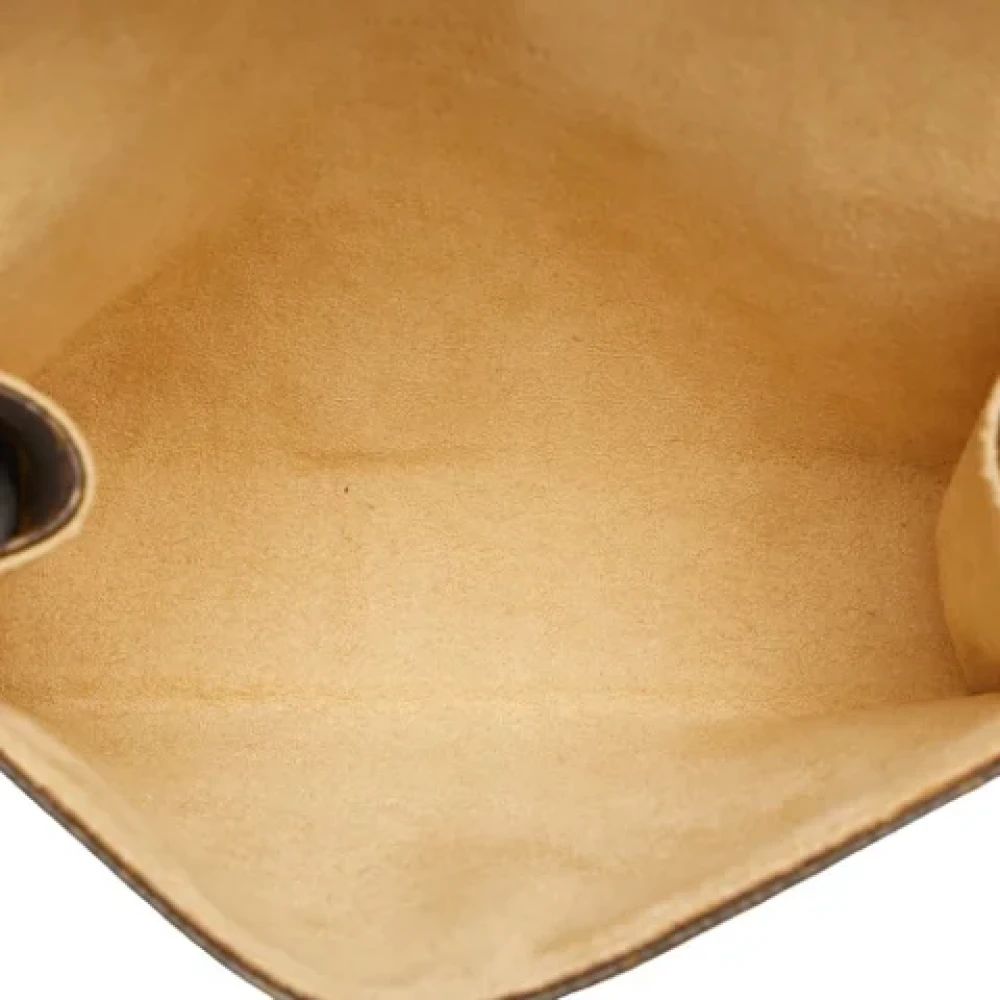 Louis Vuitton Vintage Pre-owned Plastic crossbody-bags Brown Dames