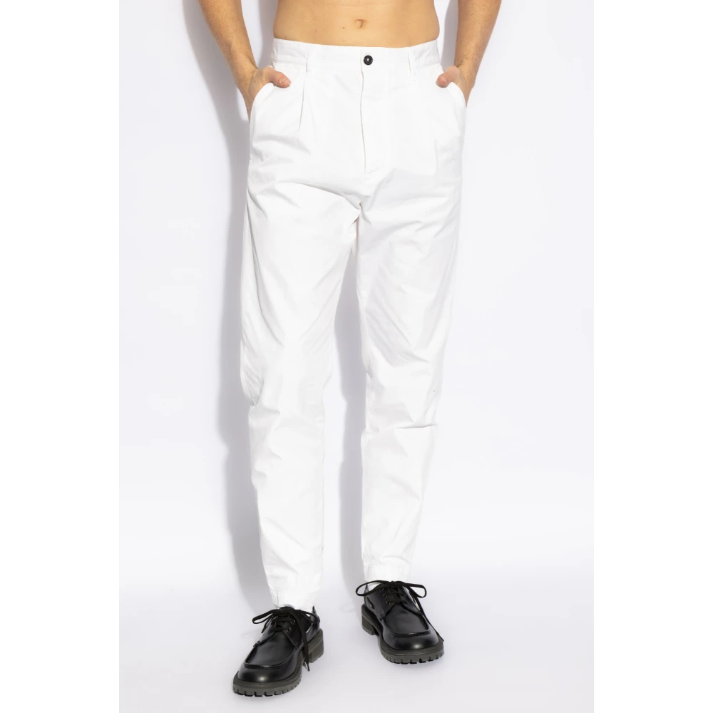 Dsquared2 Broek One Pleat White Heren