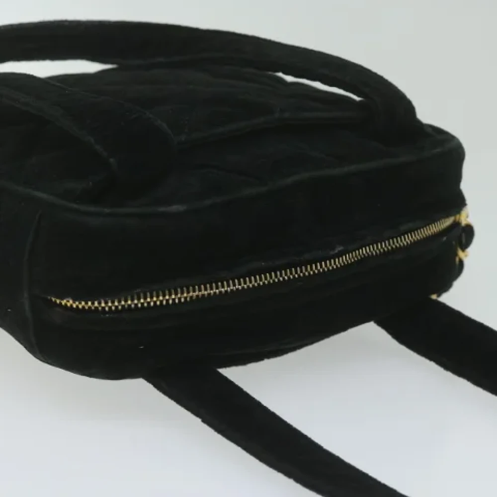 Chanel Vintage Pre-owned Fabric handbags Black Dames