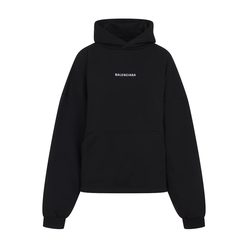 Balenciaga Cropped Hoodie Black, Dam