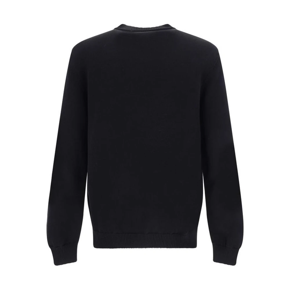 Moschino Sweatshirt met Ribboord en Merkhandtekening Black Heren