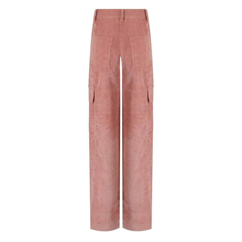 Essentiel Antwerp Roze Cargo Broek Corduroy Vintage Stijl Pink Dames