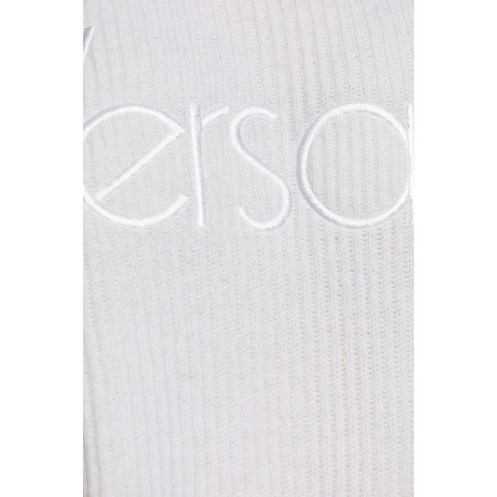 Versace Trui met geborduurd logo White Dames