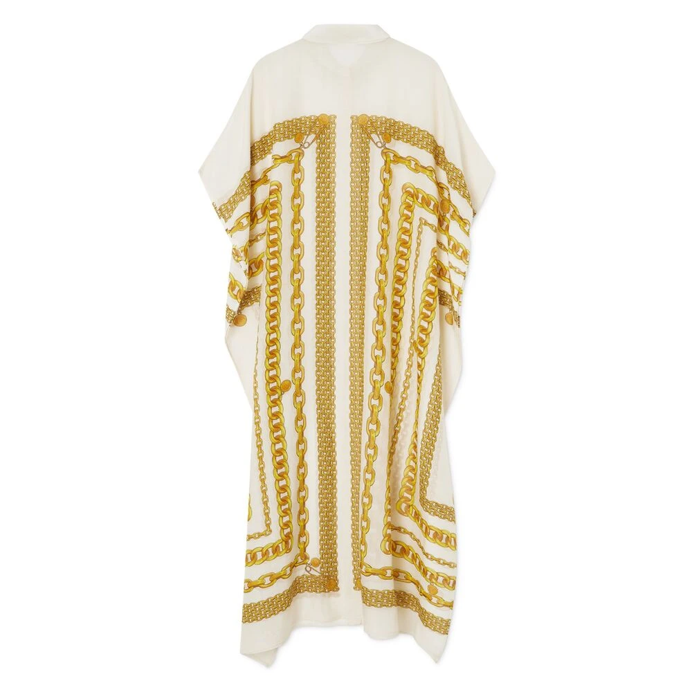 Versace Ketting-Link Print Strandkleding Ondergoed Multicolor Dames