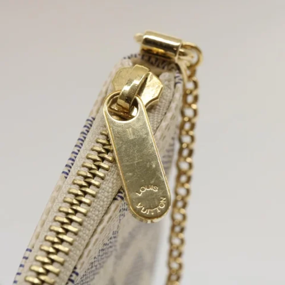 Louis Vuitton Vintage Pre-owned Canvas clutches White Dames