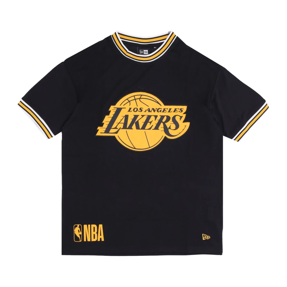 New era NBA Team Logo Mesh Tee Black Heren