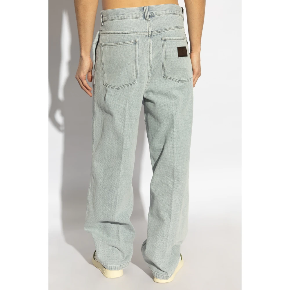 Emporio Armani Jeans met wijde pijpen Blue Heren