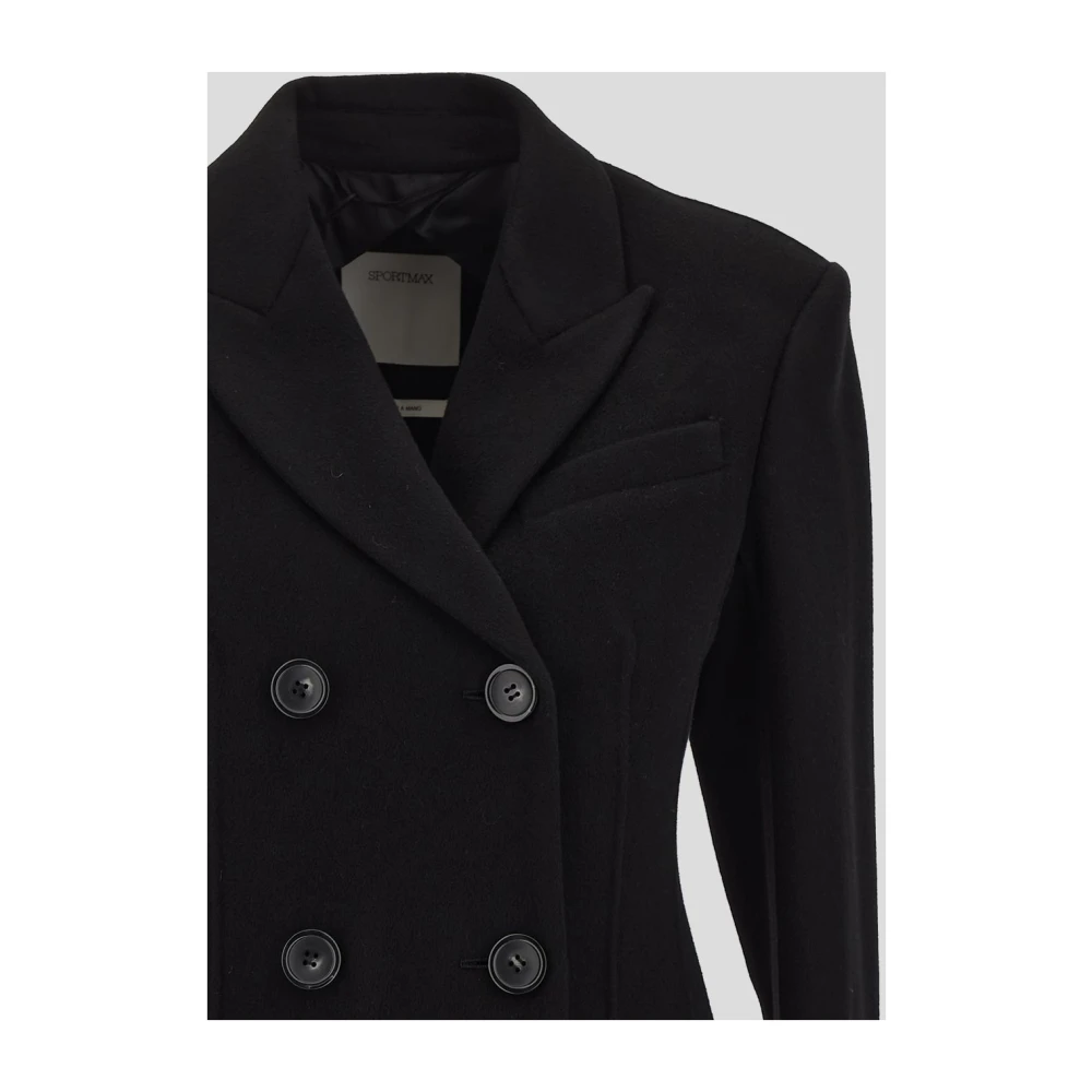 SPORTMAX Morgana wollen jas Black Dames