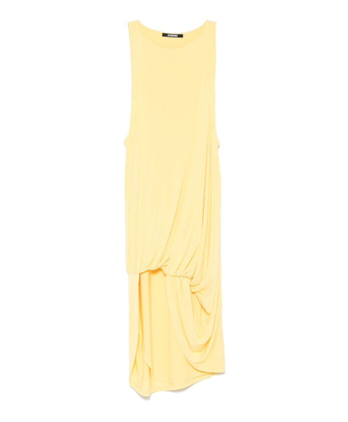 robe-jaune-coucher-de-soleil-drapee-sans-manches