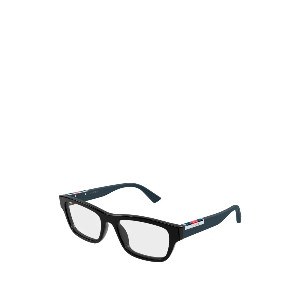 Gucci Men's Black Glasses, 55 Mm, Rectangular Eyeglasses