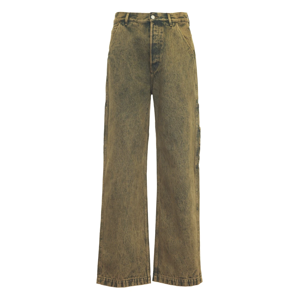 Dries Van Noten Beige Broek Pickerby Stijlvolle Mode Beige Heren