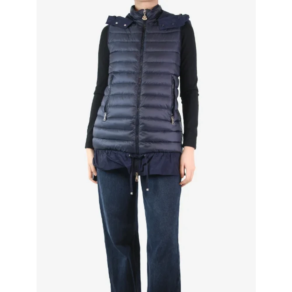 Moncler Pre-owned Fabric tops Blue Dames