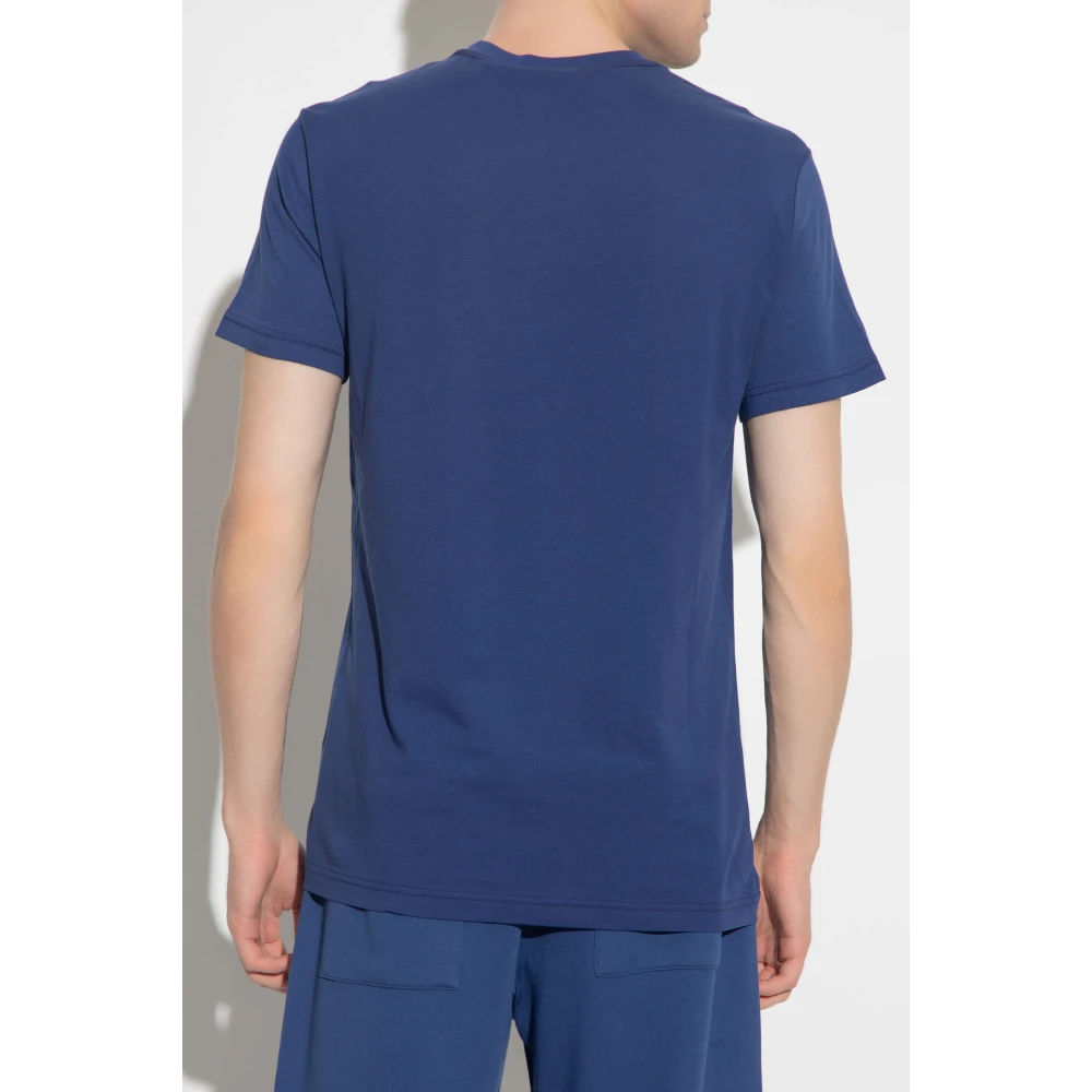 Versace Jeans Couture Logo T-shirt Blue Heren