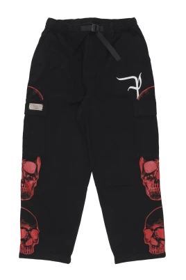 Triple Skull Print Cargo Pants