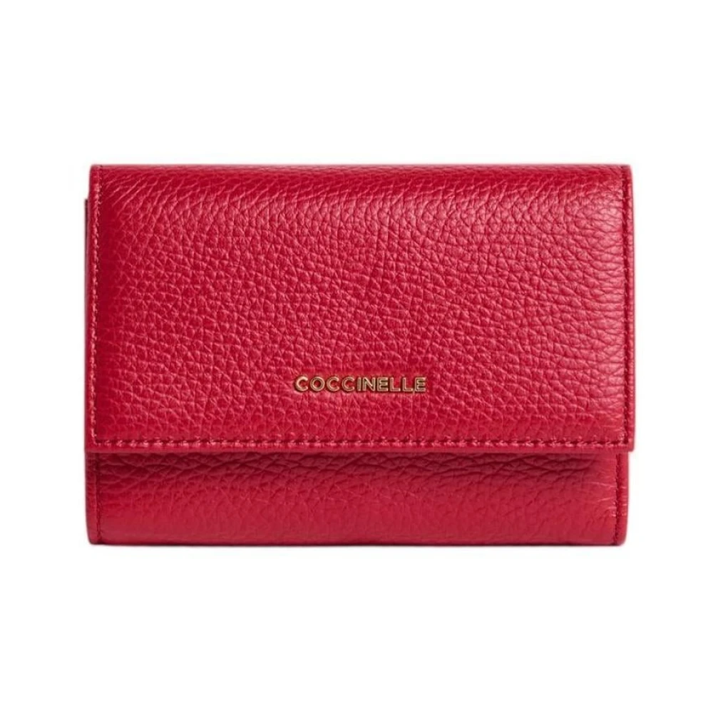 Coccinelle Donna Rosso - Metallic Soft Wallet - Accessories - One Size - Immagine 4