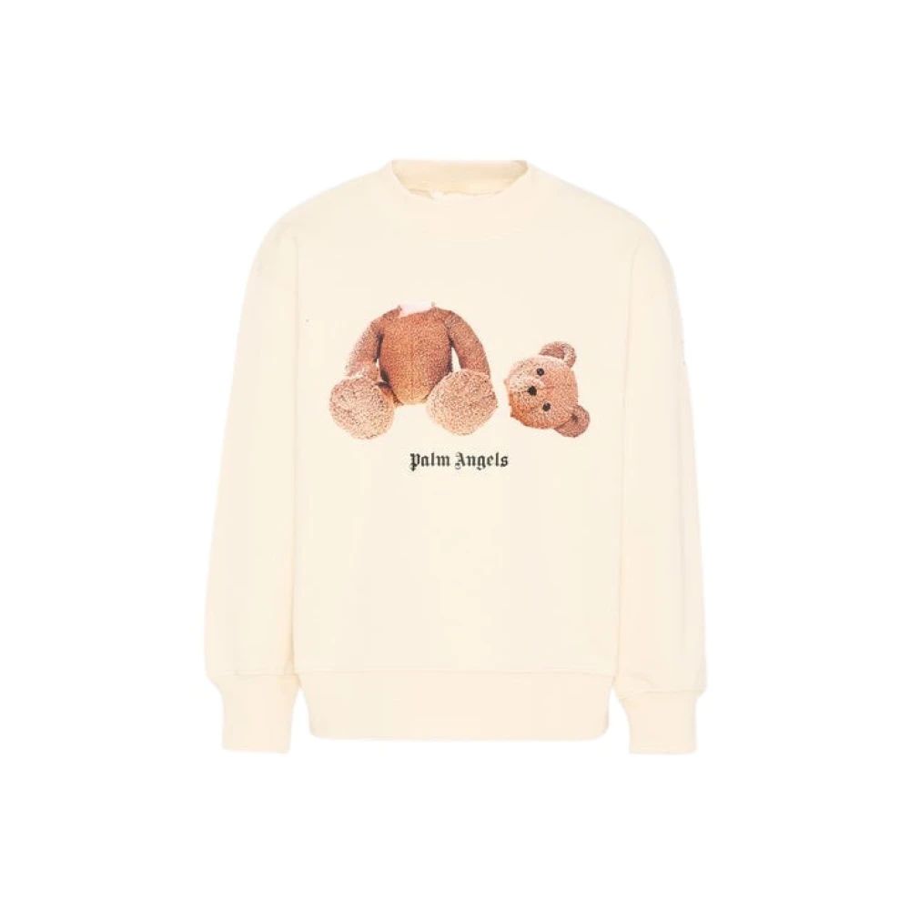 Palm Angels Boys White Crewneck Sweatshirt - Kids Sweatshirts - 10 Y - Kids