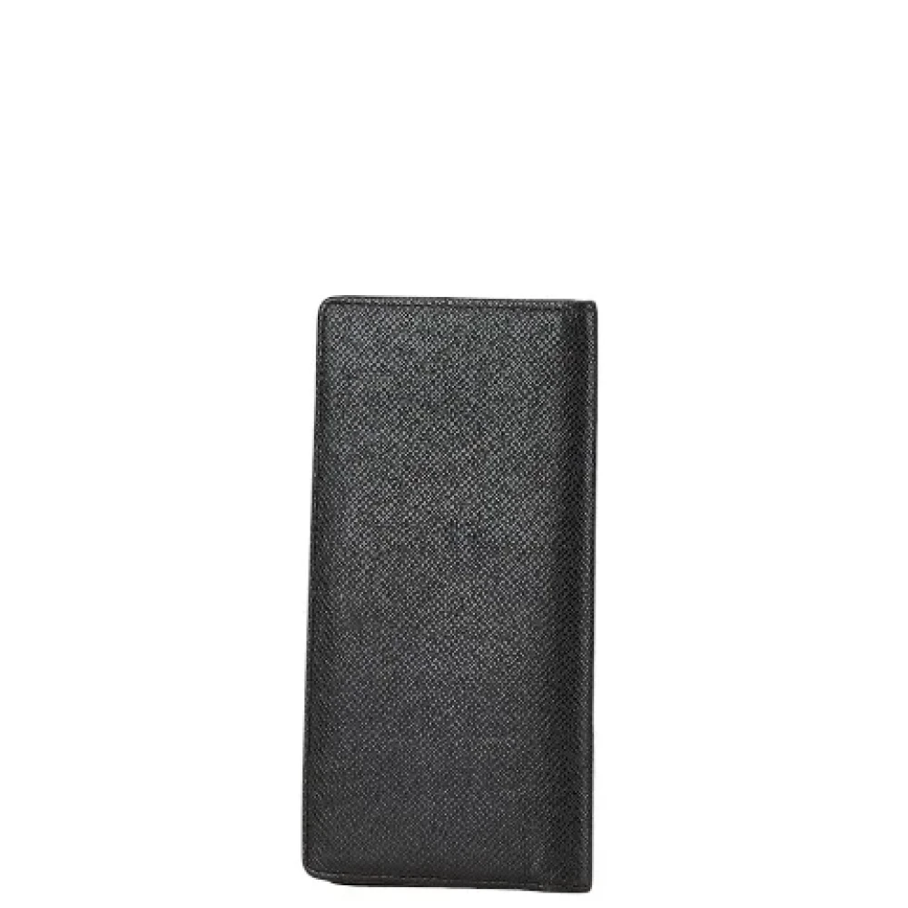 Louis Vuitton Vintage Pre-owned Leather wallets Black Heren