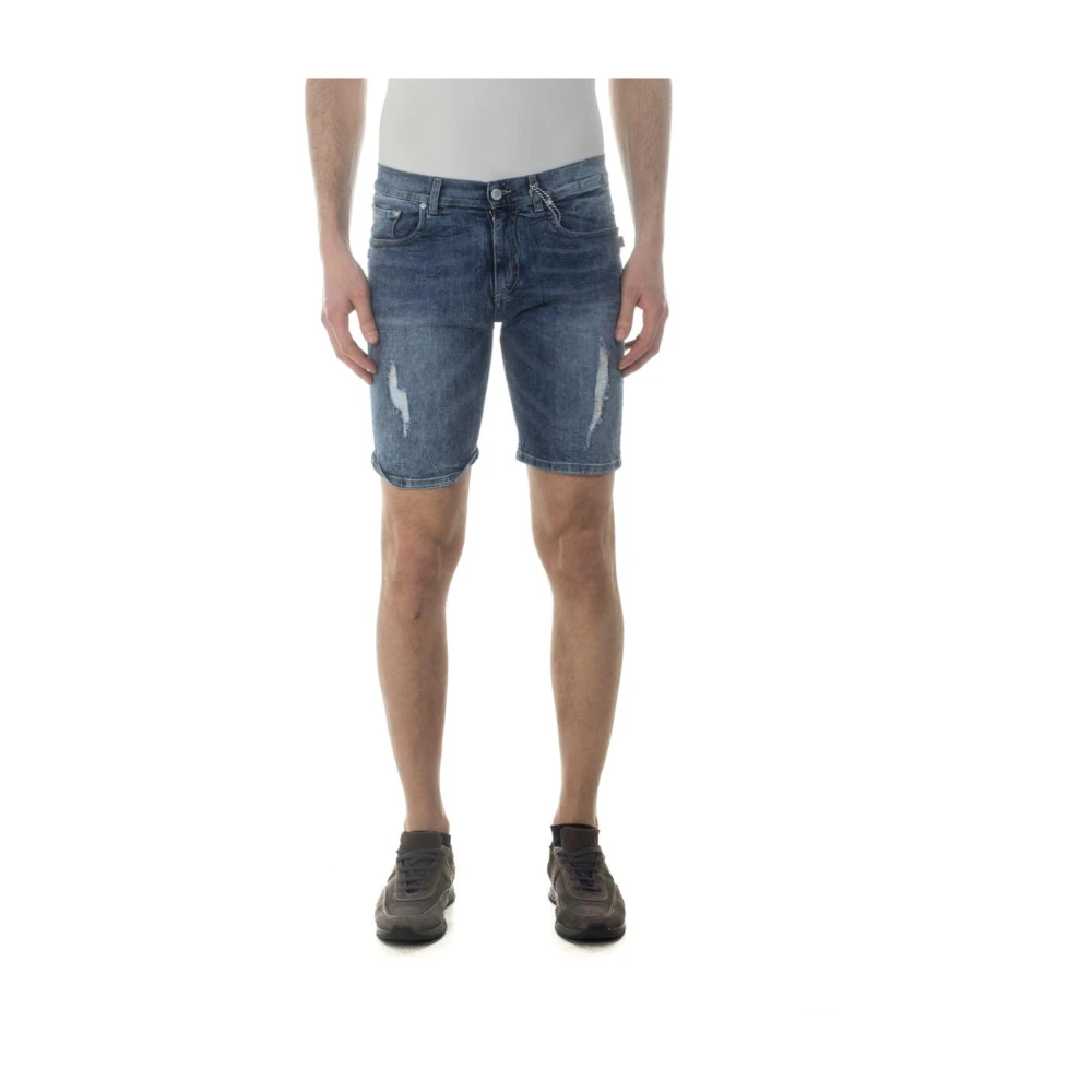 Daniele Alessandrini Men's Blue Short - Denim Shorts - W29 - Shorts