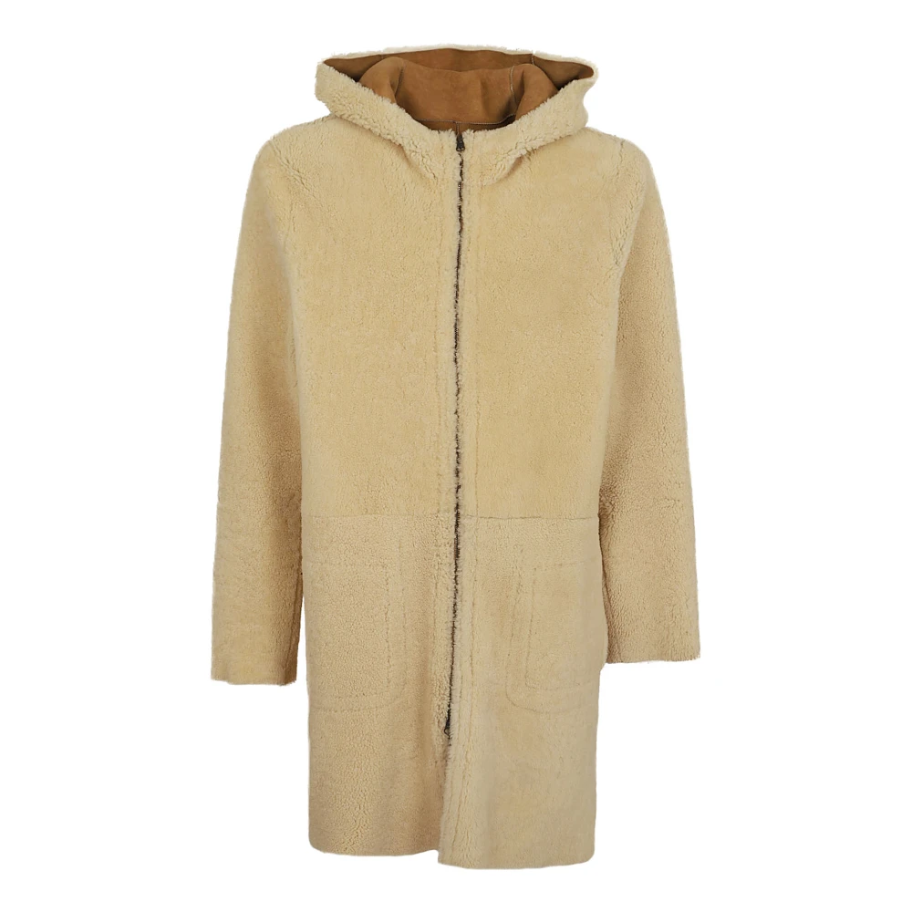 Salvatore Santoro Bruine Leren Jas Aw24 Brown Heren