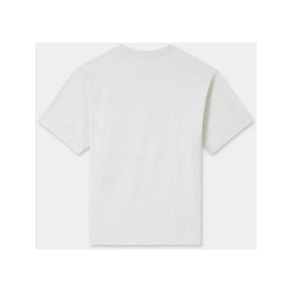 Kenzo Lucky Tiger Print Oversize T-shirt Gray Heren