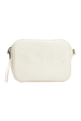 Crossbody-väska i fusk-läder med kornig textur