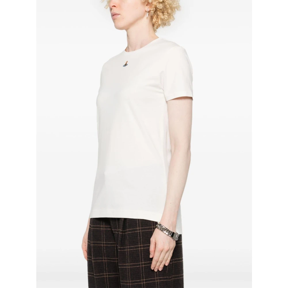 Vivienne Westwood Witte Orb Logo T-shirts en Polo's White Dames