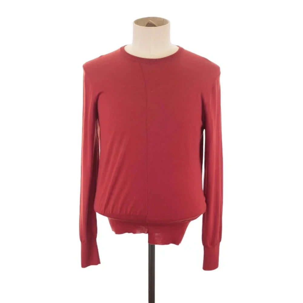 Jil Sander Pre-owned Wool tops Red Heren