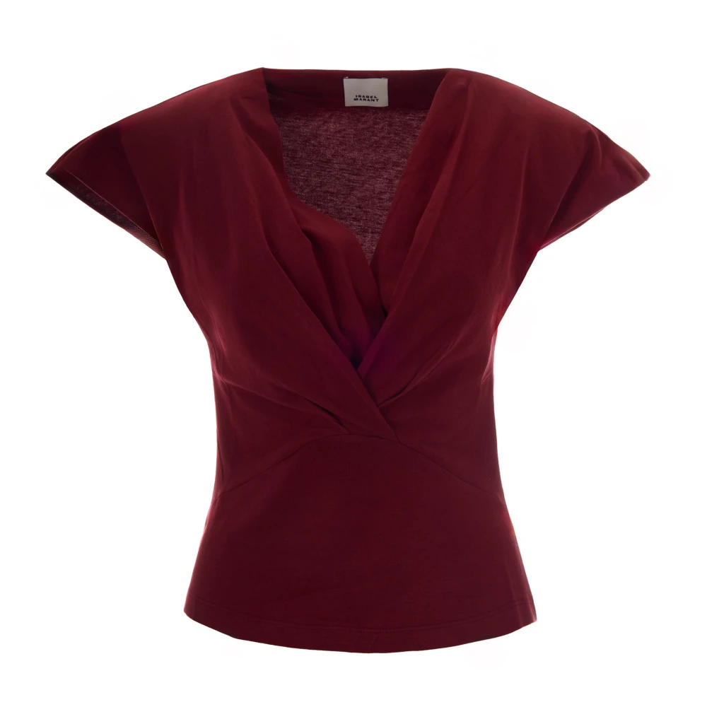 Isabel Marant Vrouw Rood Tops Dames, S, Katoen, T-Shirts