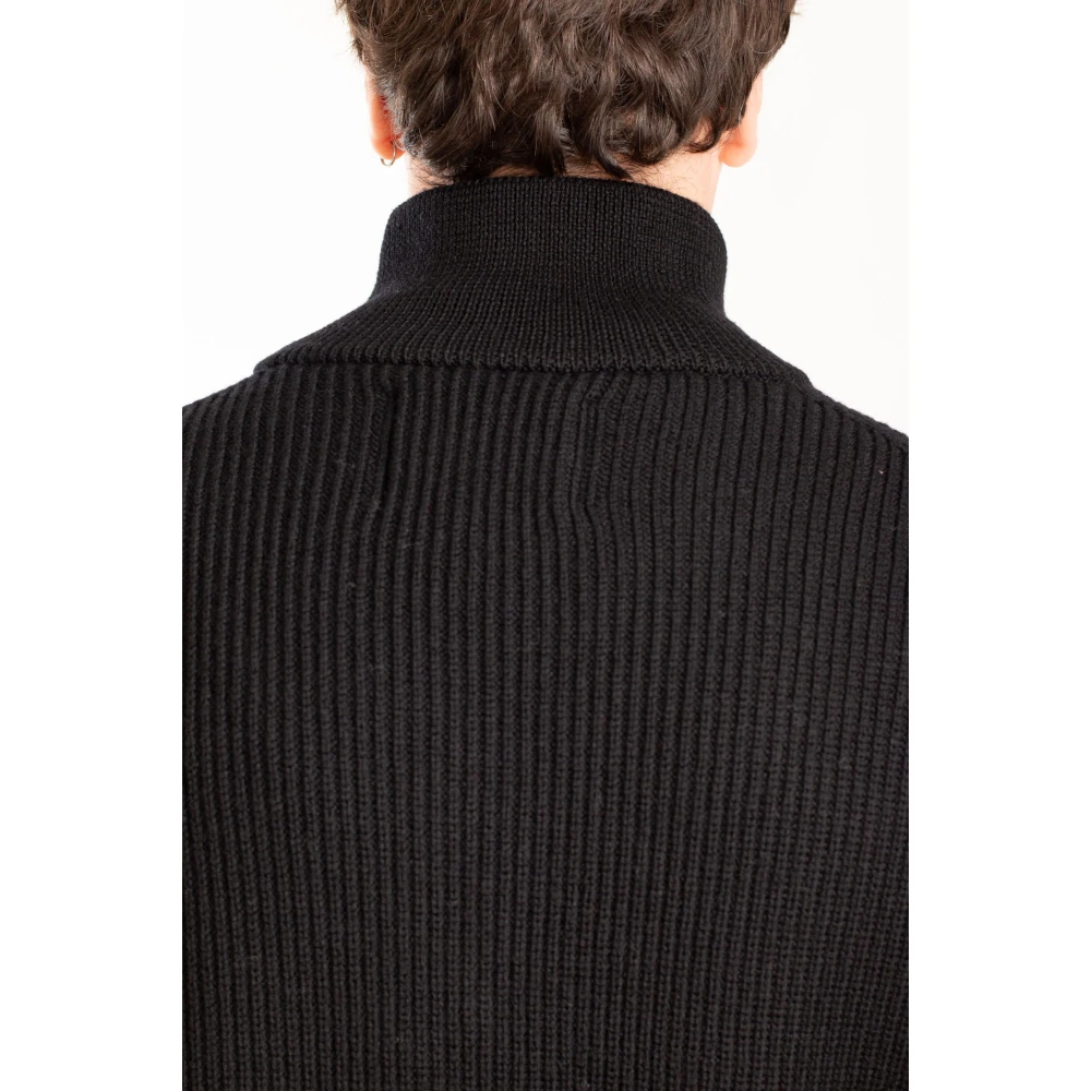 Seven Gauge Geribbelde Merinos Ritsvest Black Heren