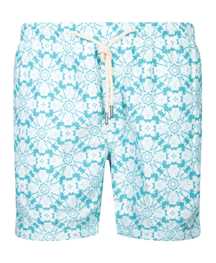 boxer-de-bain-blanc-vert
