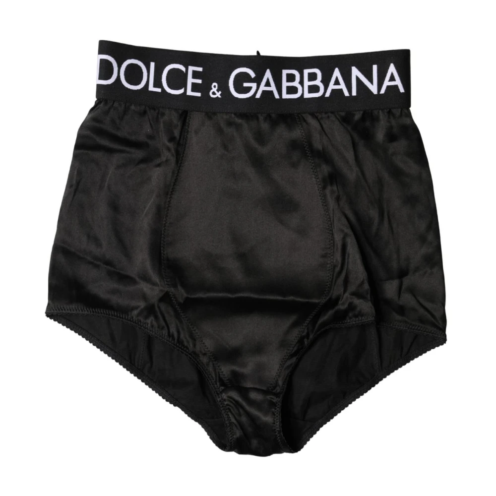 Dolce & Gabbana Donna Nero - High Waist Logo Girdle - Underwear - S
