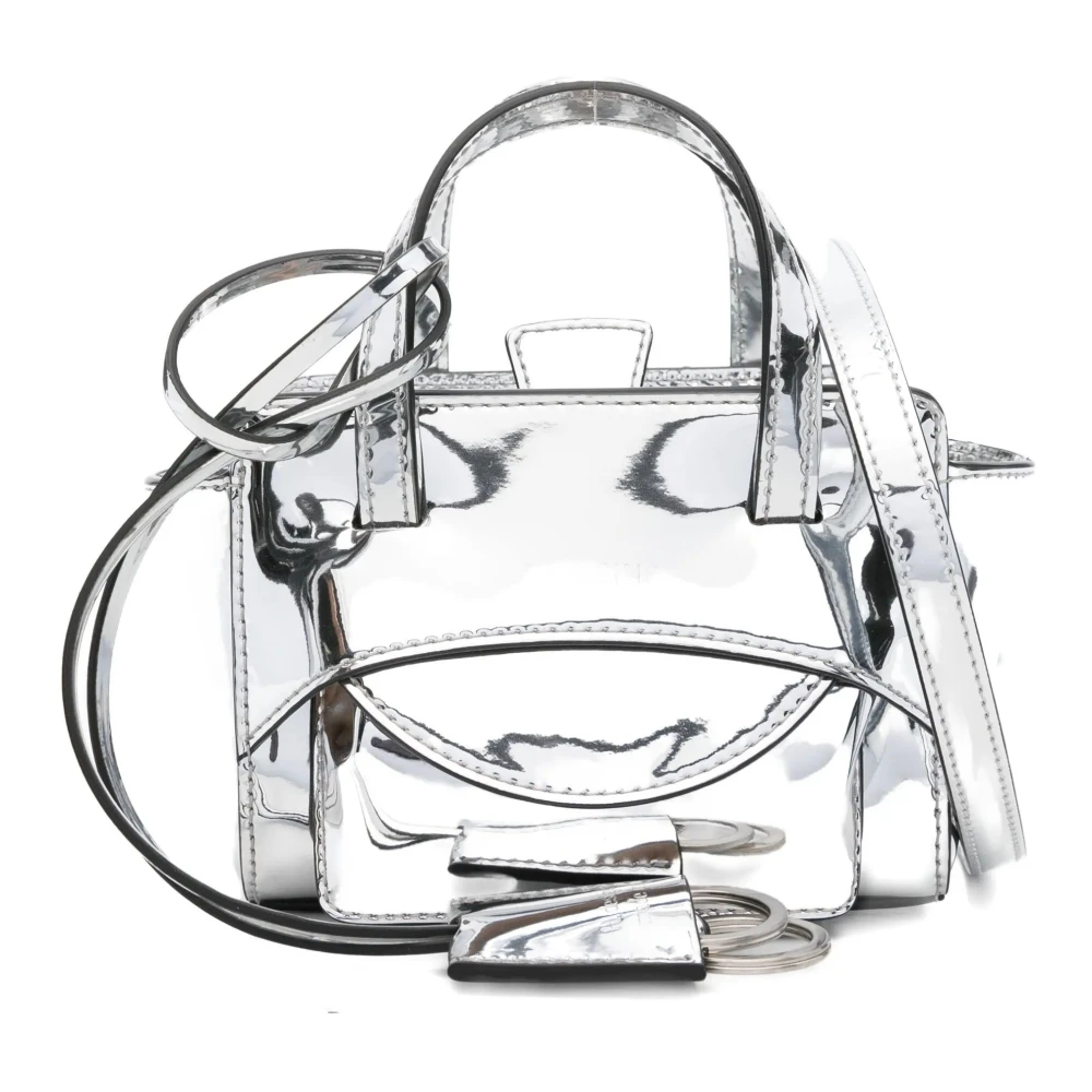 Hidesins Women's Gray Flap Xs Mirror Tote Bag