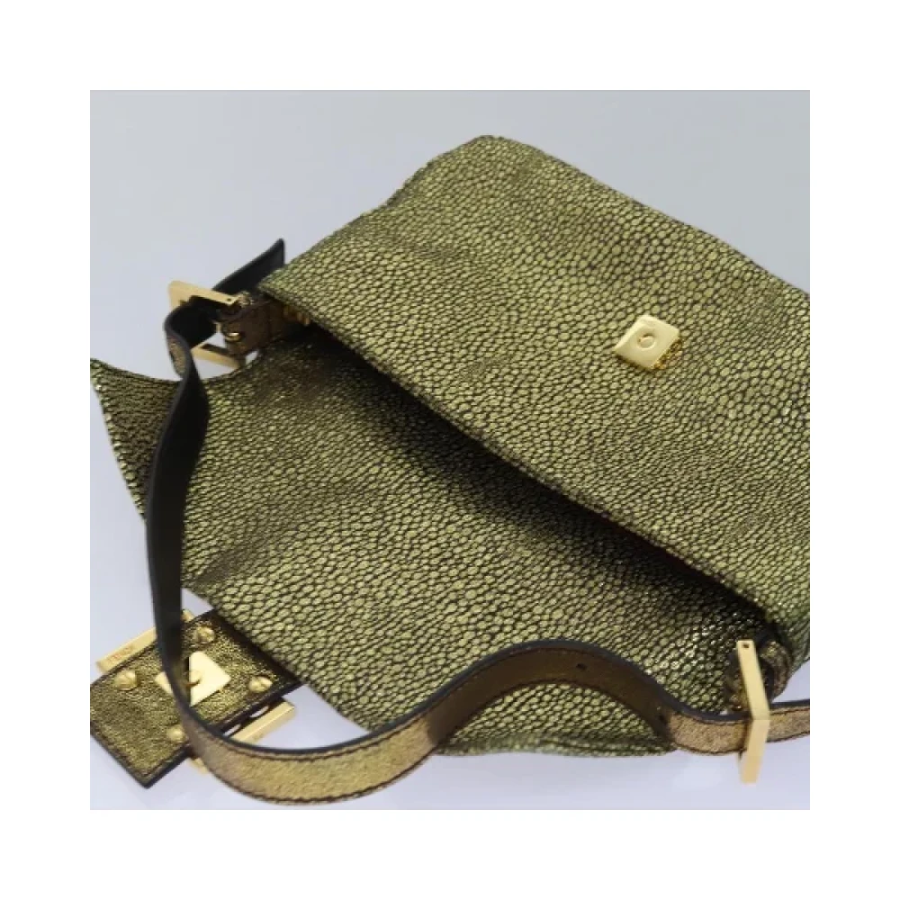Fendi Vintage Pre-owned Canvas fendi-bags Green Dames