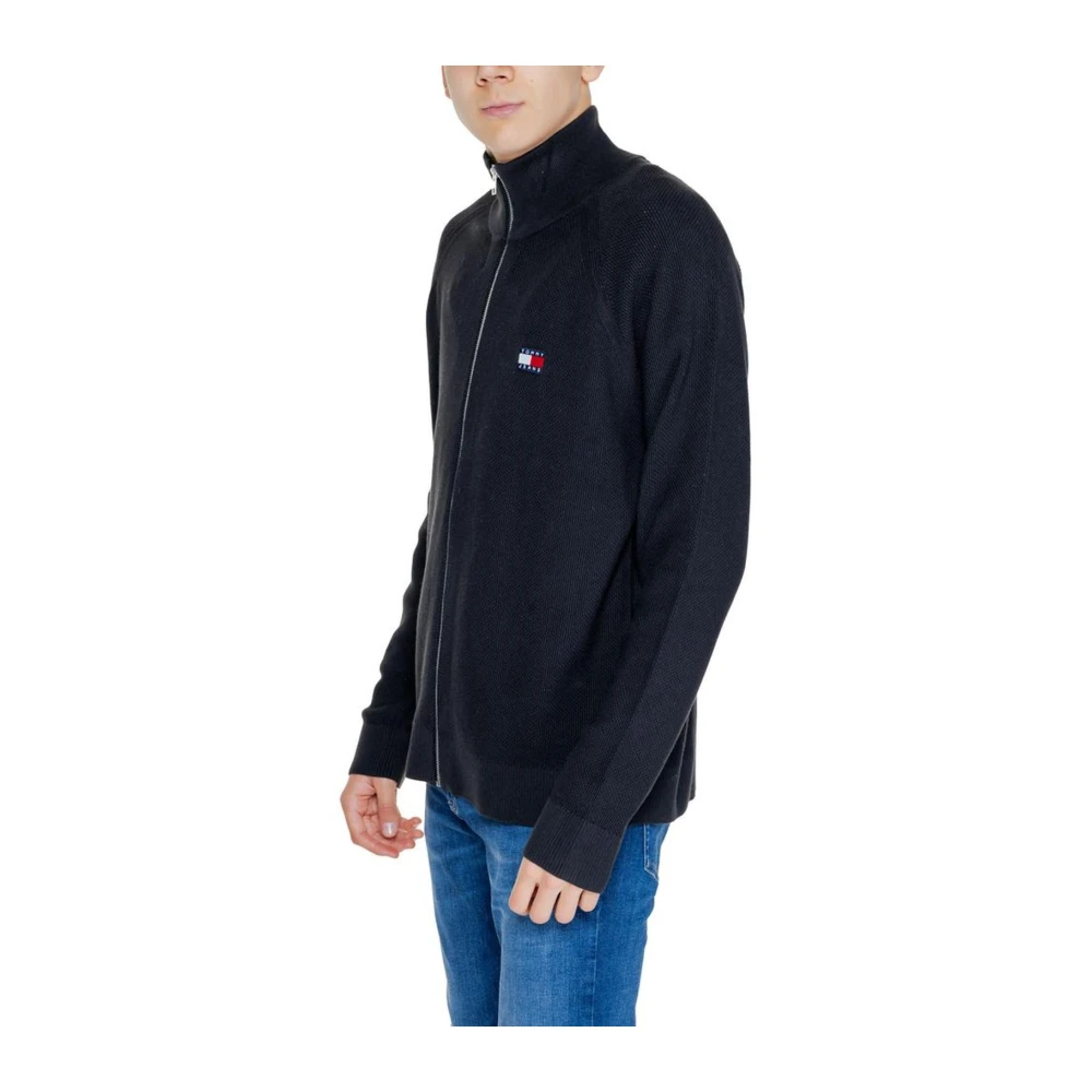 Tommy Jeans Gebreid Katoenen Vest Black Heren